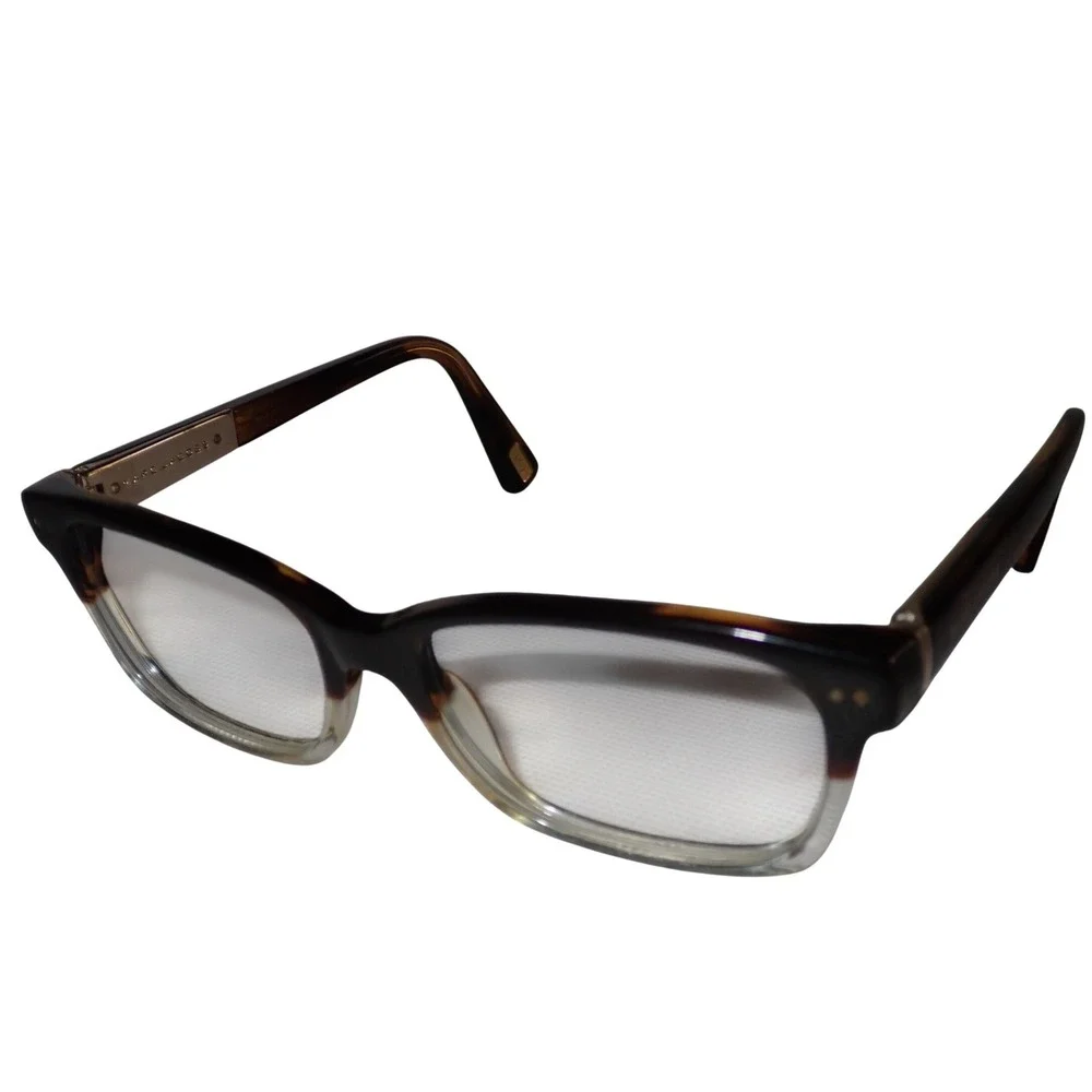 Marc Jacobs Tortoise Clear Two Tone Square Eyeglasses Frames‎ Made in Italy